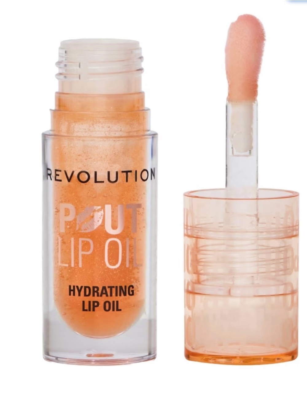 Revolution Hydrating Lip Oil — Honey Shimmer Gloss - 3ml